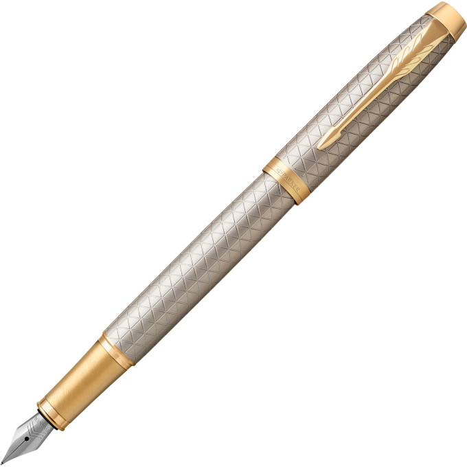 Ручка перьевая Parker IM Premium Warm Grey GT, F 1931684